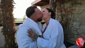 Public Sex With A Busty Brunette And A Cumshot On Her Lady Muffin