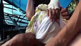 A Pregnant Asian Woman Gets Fucked By A Homeless Man