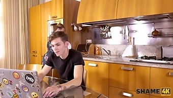 Russian Mature Cougar Gives A Blowjob And Works Hard