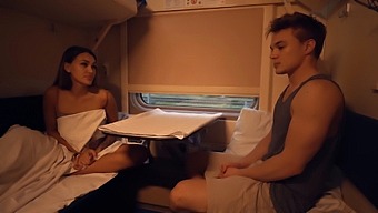 Amateur Teen'S Chance Encounter Turns Into Steamy Train Ride