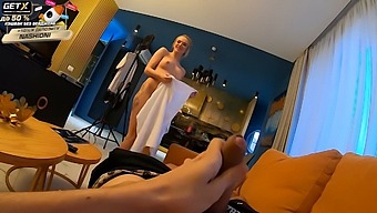 Unveiling The Real Filming Process With Porn Stars - Mila Ray Gives The Cameraman A Blowjob