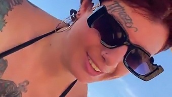 Mia Malkova Gives A Blowjob On The Beach In Broad Daylight