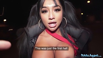 Interracial Encounter With Seductive Asian Agent With Big Tits And Ass