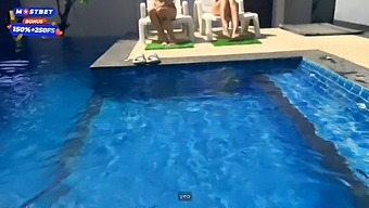 Pool Cleaners Get More Than They Bargained For With College Sluts.