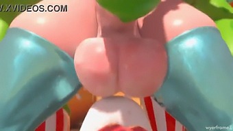 Princess Rosalina Futa Gets A Blowjob From A Horny Slut.