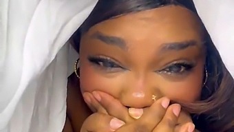 The Ebony Stepmom Was Caught By Her Stepson Masturbating A Doll